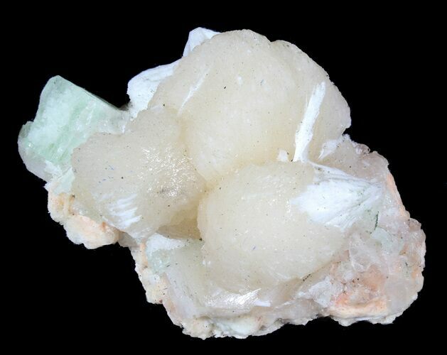 Peach Stilbite With Apophyllite - India #39182